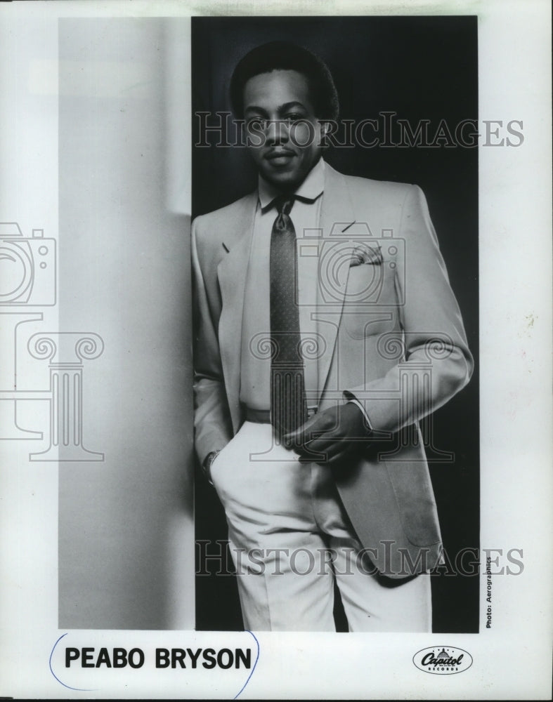 1983 Press Photo Peabo Bryson-Historic Images