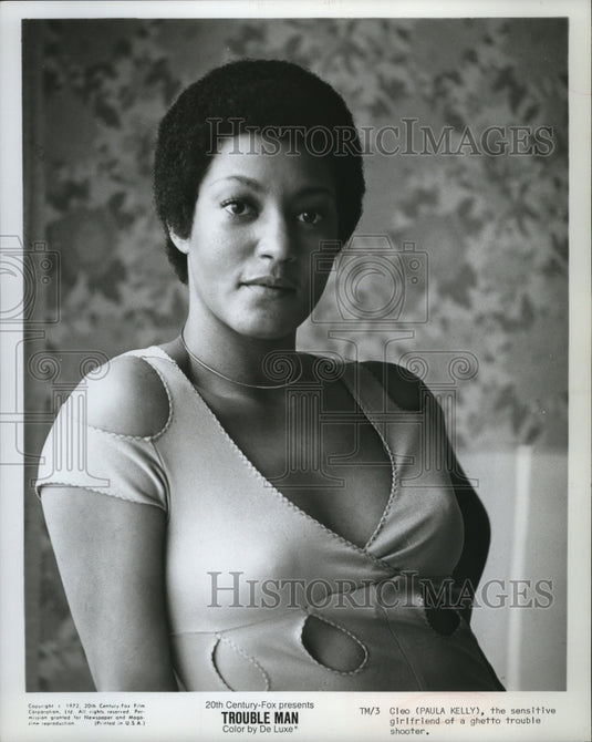 1973 Press Photo Paula Kelly sensitive girlfriend of a ghetto trouble shooter-Historic Images