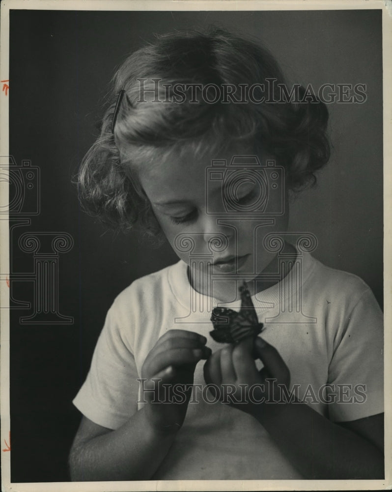 1952 Press Photo Susan Isermann, 4, Kenosha - mjx19790-Historic Images