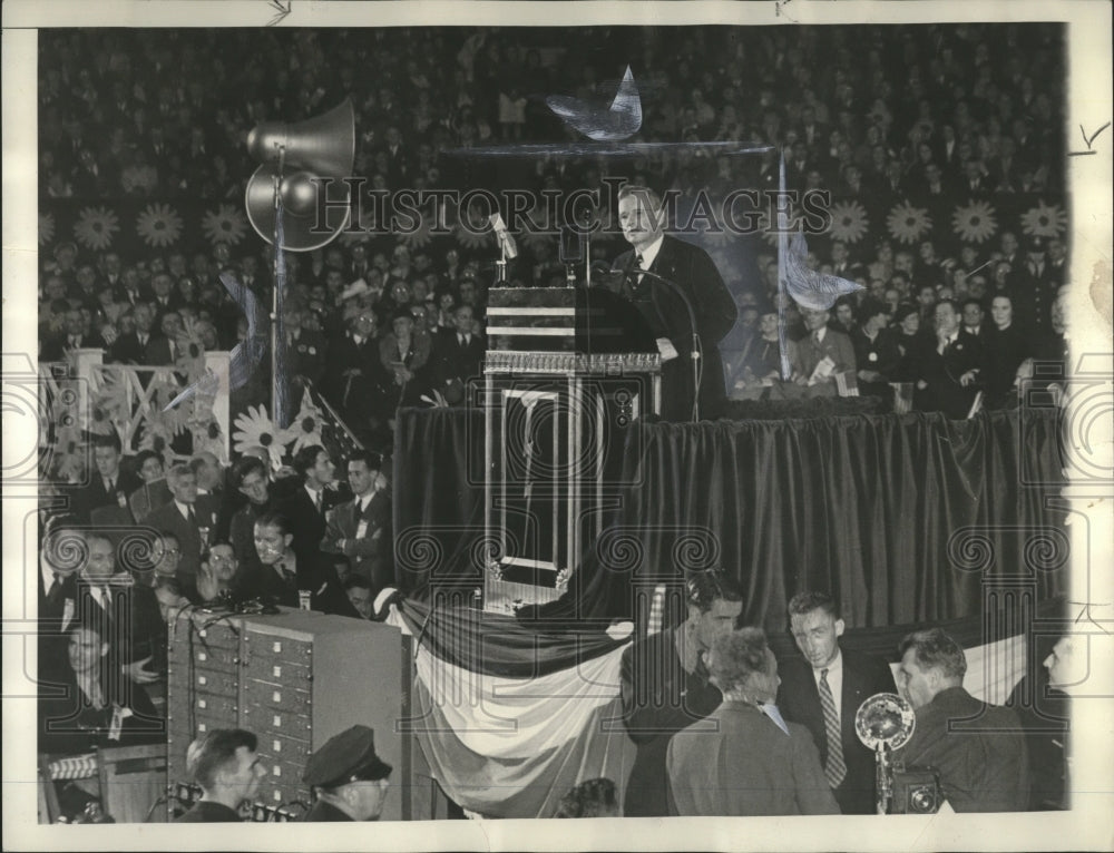 1936 Press Photo Governor Landon in Chicago - mjx20457- Historic Images