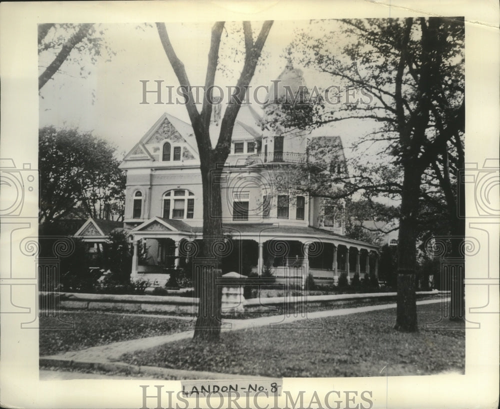 1936 Press Photo Executive residence at Topeka for Governor Landon - mjx20460-Historic Images