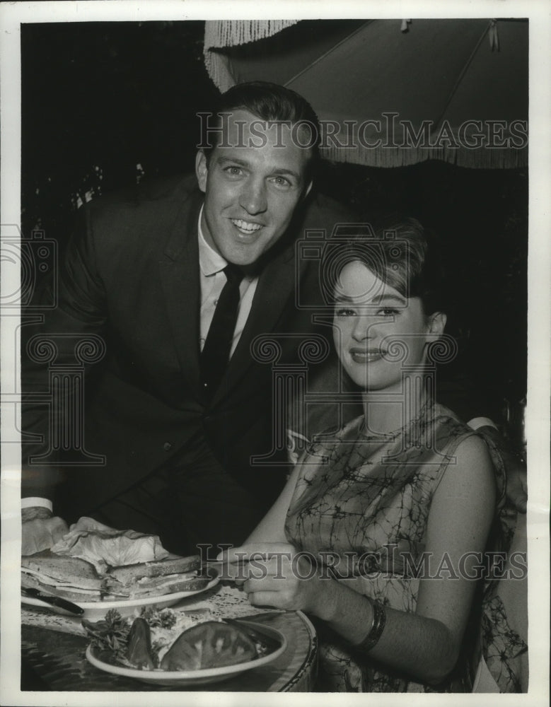 1962 Press Photo Sandra Church Being Interviewed By Jack Linklettter - mjx20845-Historic Images