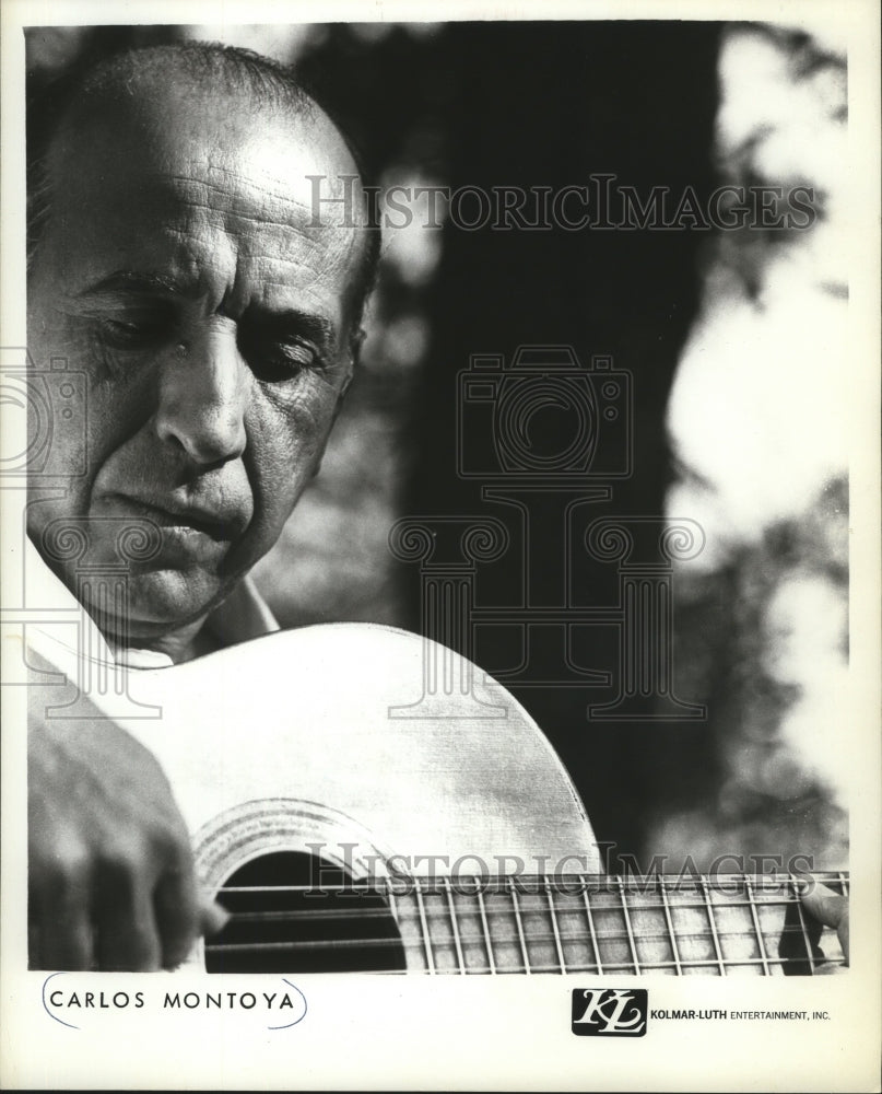1971 Press Photo Carlos Montoya, guitarist - mjx20950-Historic Images