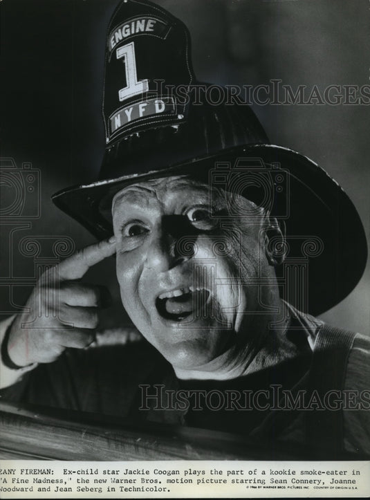 1966 Press Photo Jackie Coogan acts in the movie A Fine Madness - Historic Images