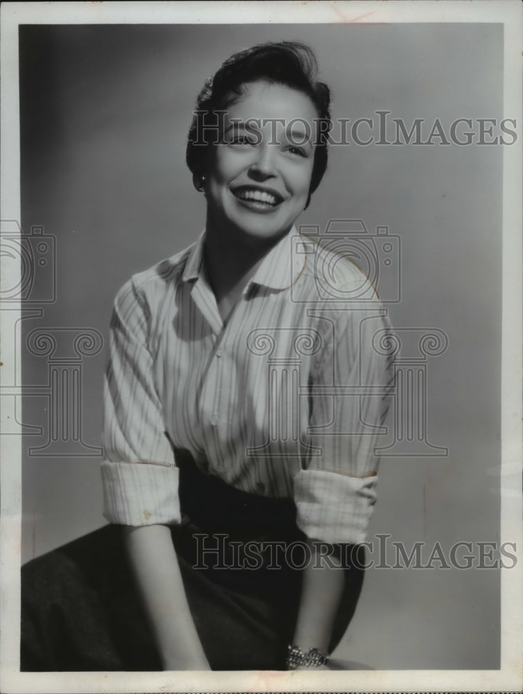 1954 Press Photo Jill Corey&#39;s back to sing, I gotta Have My Baby BAck - Historic Images