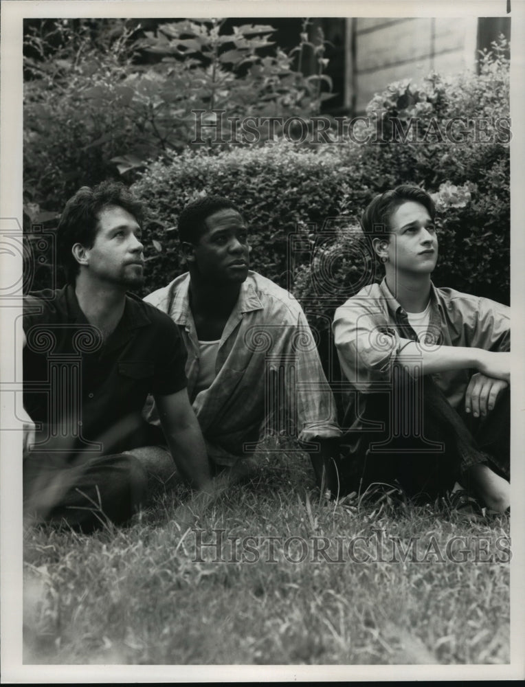 1989 Press Photo Tom Hulce, Blair Underwood ,Josh Charles-Murder In Mississippi - Historic Images