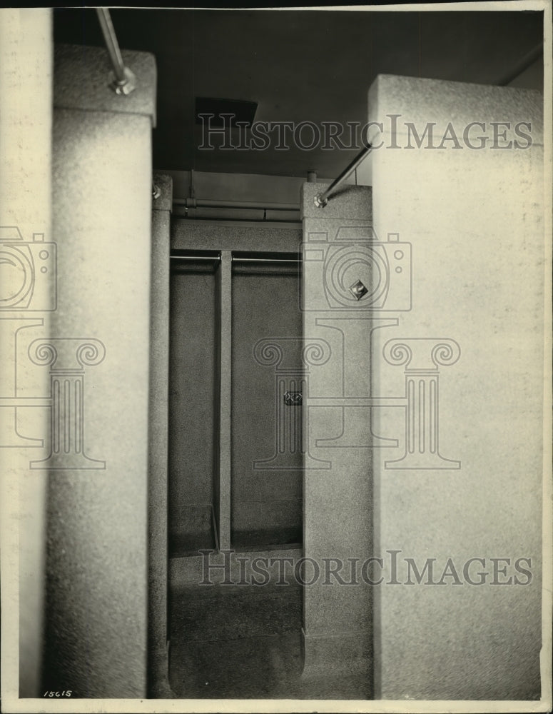 1931 Press Photo Kohler, Wisconsin Girl Scout Building basement shower room-Historic Images