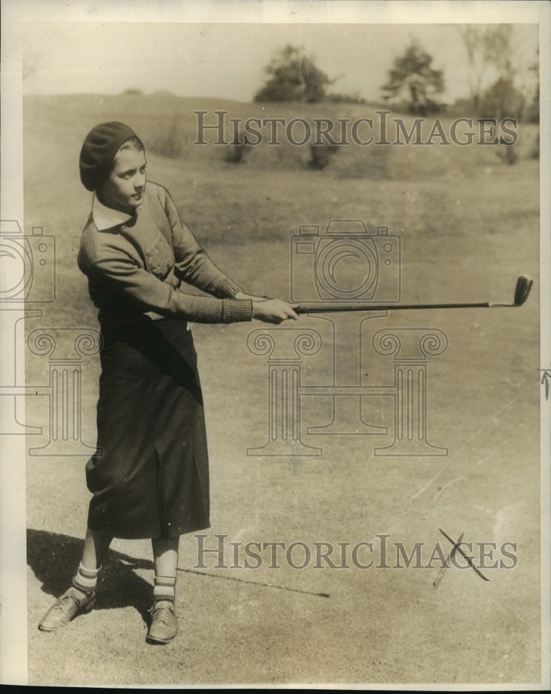 1935 Press Photo Dorothy Kirby at Georgia State women's golf championship-Historic Images