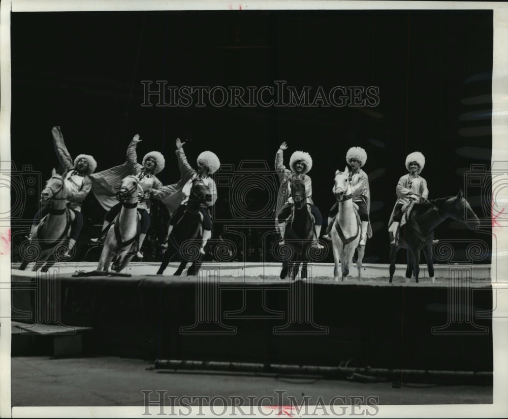 1963 The Cossacks at the arena with the Moscow Circus  - Historic Images