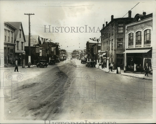 1933 Press Photo Sediac, New Brunswick set for arrival of Italian Air Armada-Historic Images