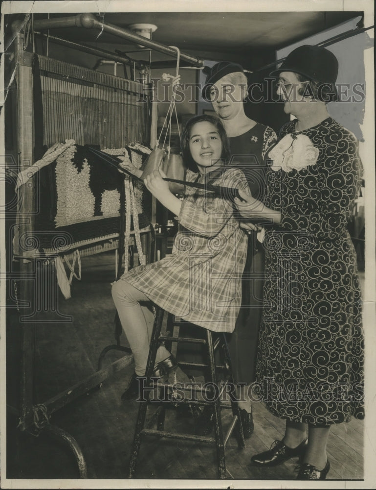 1935 Lucy Maglio at a Curative workshop in Milwaukee, Wisconsin-Historic Images