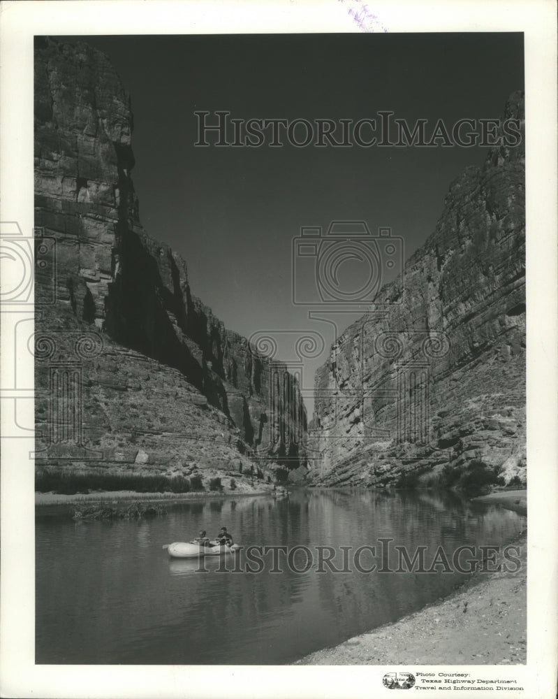 1972 Press Photo The Rio Grande River in Santa Elena Canyon of Big Bend Park - Historic Images