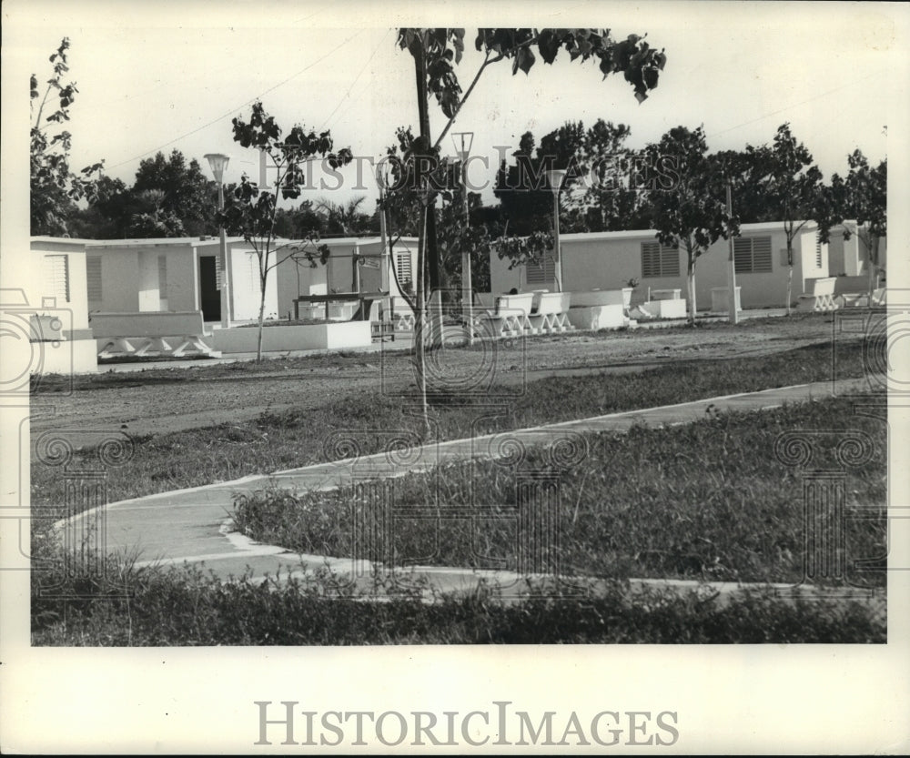 1969 Press Photo Village of Small Dwelling on the Isle of Pines in Cuba - Historic Images