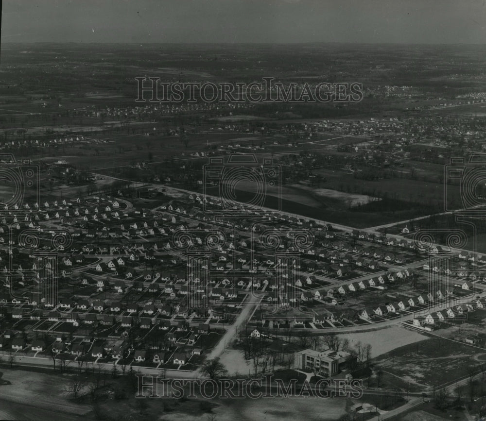 1946 Press Photo Southern Milwaukee, Wisconsin, As Viewed From an Airplane - Historic Images