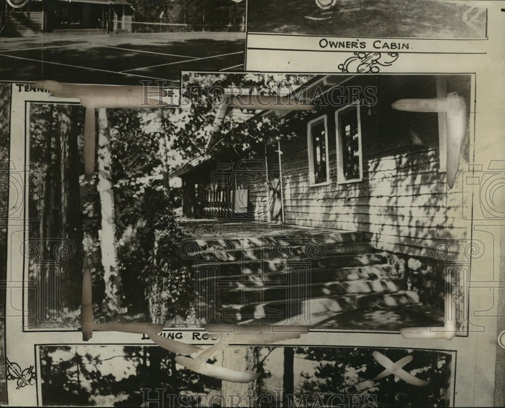 1926 Press Photo Living room cabin on Kirkwood estate as the Summer White house - Historic Images