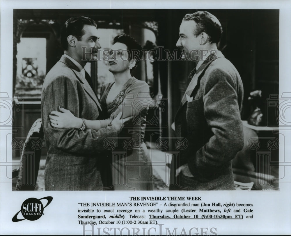 Press Photo Undated-Actors and Actress in "The Invisible Man's Revenge" - Historic Images