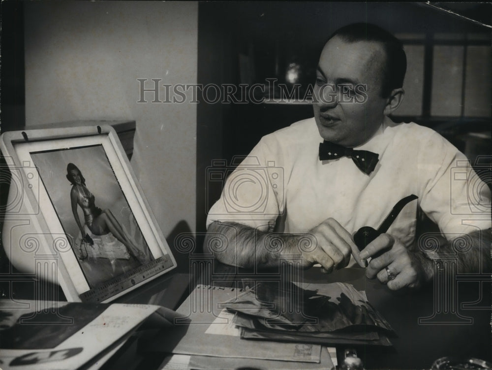 1958 Press Photo Don Dornbrook-Television Editor - Historic Images