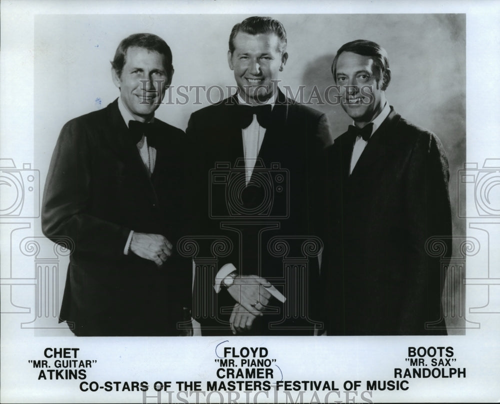 1972 Press Photo Three Co-Stars of the Masters Festival of Music - Historic Images