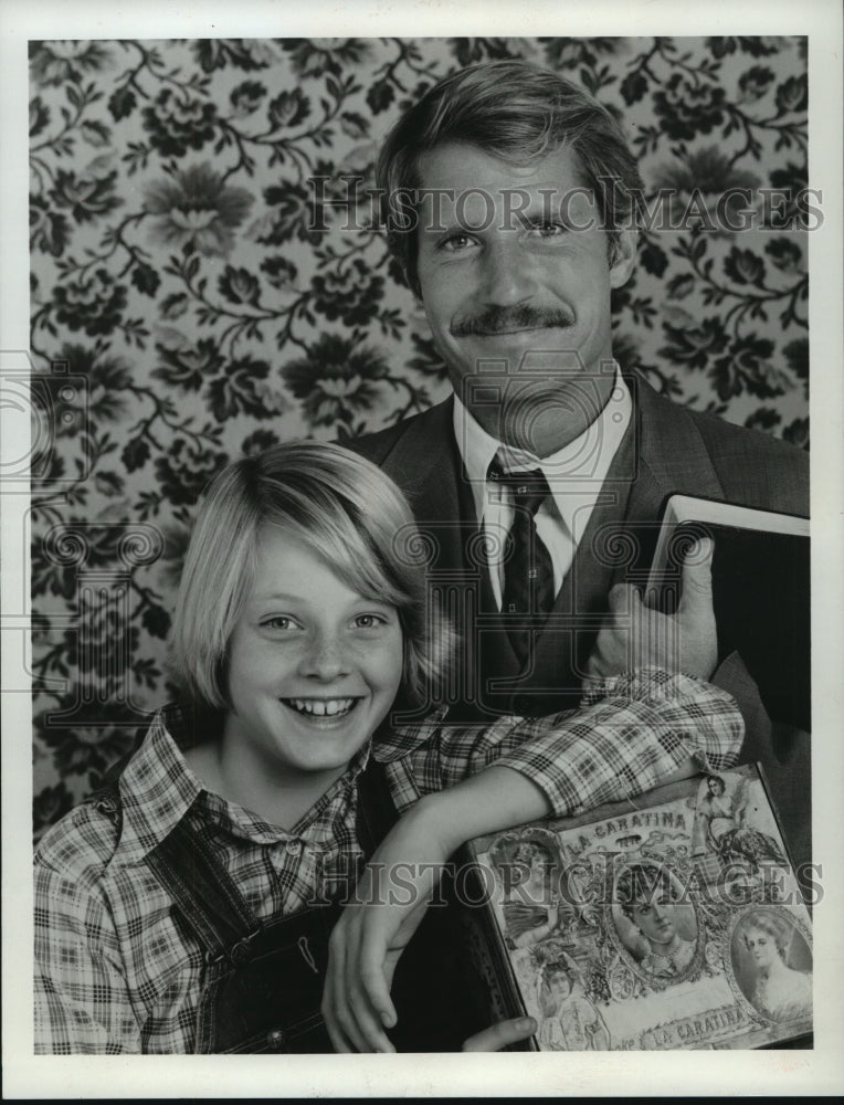 1975 Press Photo Christopher Connelly and Jodie Foster in "Paper Moon" - Historic Images