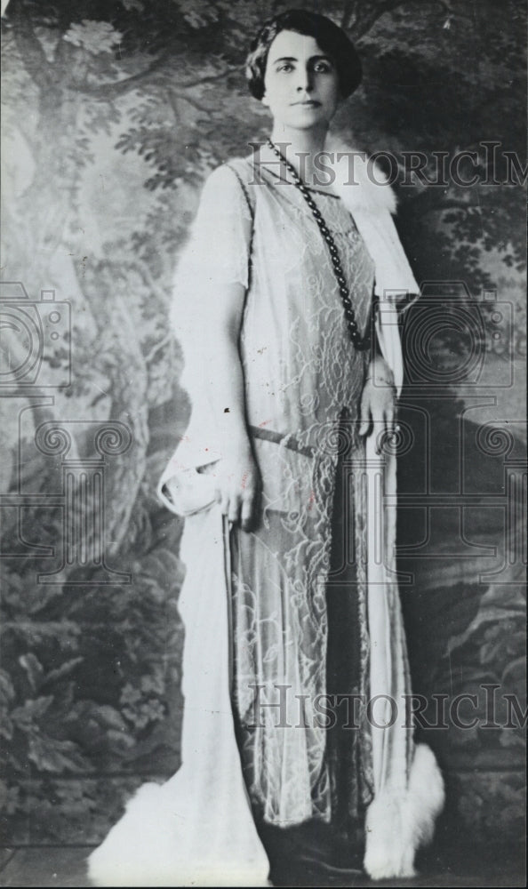 1991 Press Photo Copy From Late 1920s of Mrs. Grace Coolidge, President's Wife- Historic Images
