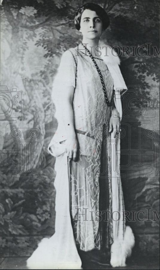 1991 Press Photo Copy From Late 1920s of Mrs. Grace Coolidge, President's Wife- Historic Images