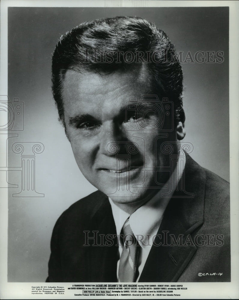 1971 Press Photo Jackie Cooper-United States Actor in &quot;The Love Machine&quot; - Historic Images