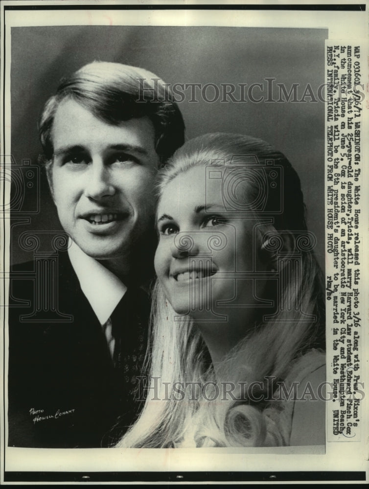 1971 President Nixon&#39;s daughter Tricia will marry Edward Cox - Historic Images