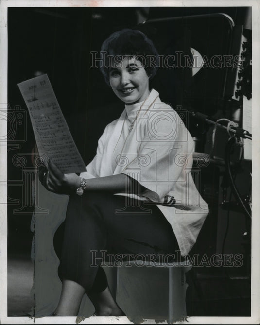 1956 Press Photo Cathy Crosby (Bob Crosby's Daughter) Actor and Singer-Historic Images