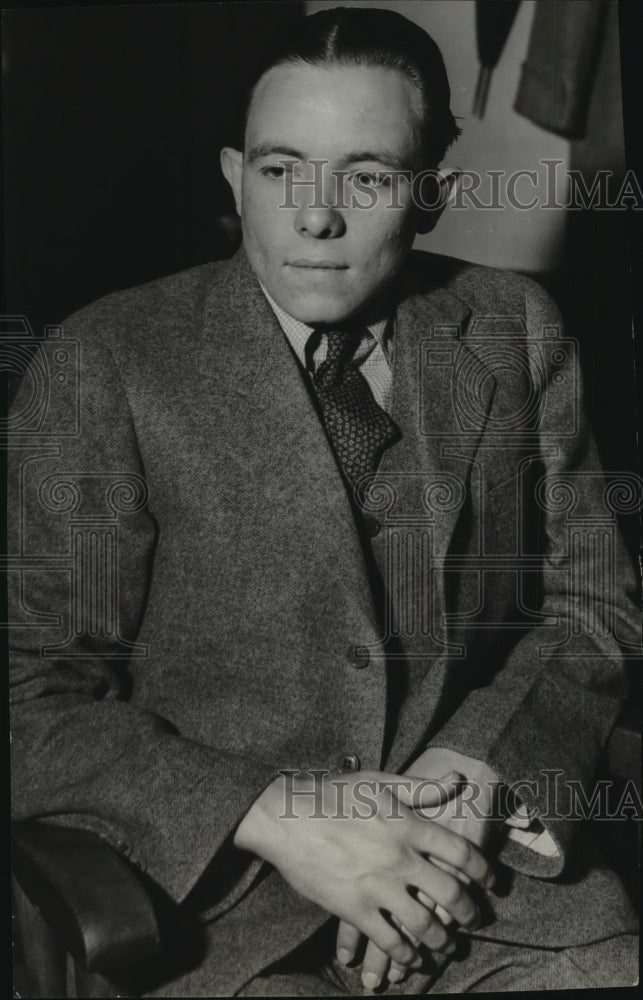 1936 Press Photo Convict James Day on trail for razor-slaying of Dickie Loeb- Historic Images