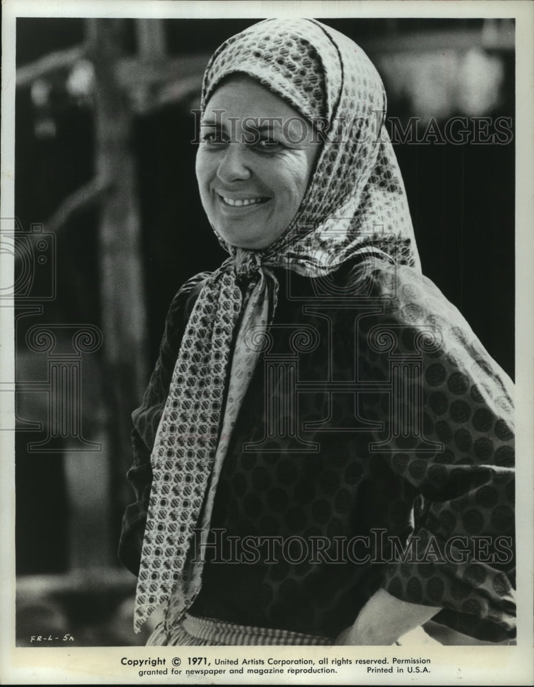 1971 Press Photo Norma Crane Starring in "Fiddler on the Roof" - Historic Images