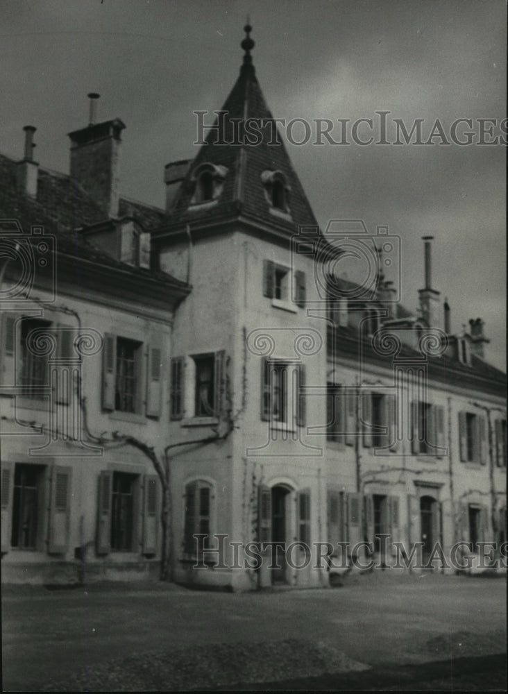 1950 Press Photo View of the Chateau de Bossey - mjx26528-Historic Images