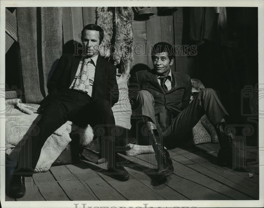 1971 Press Photo Don Adams and Rupert Crosse in The Partners - mjx26698-Historic Images