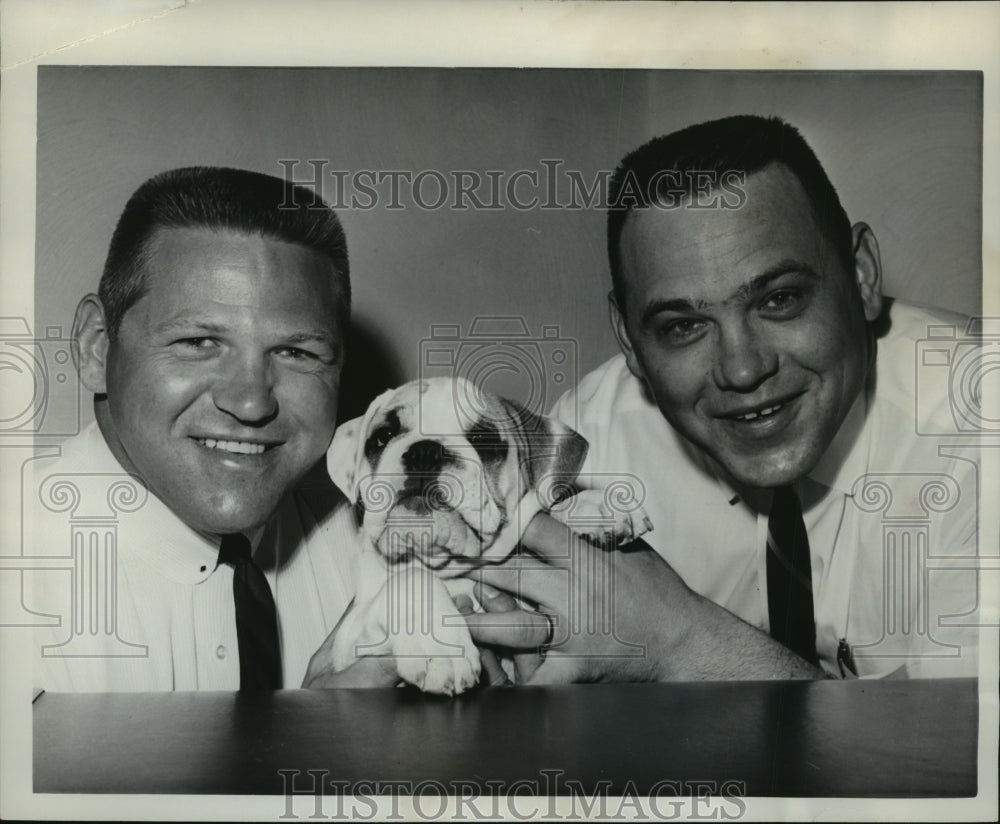 1963 Press Photo Ed and Dick Modzelewski-Restaurant Owners and Football Players- Historic Images