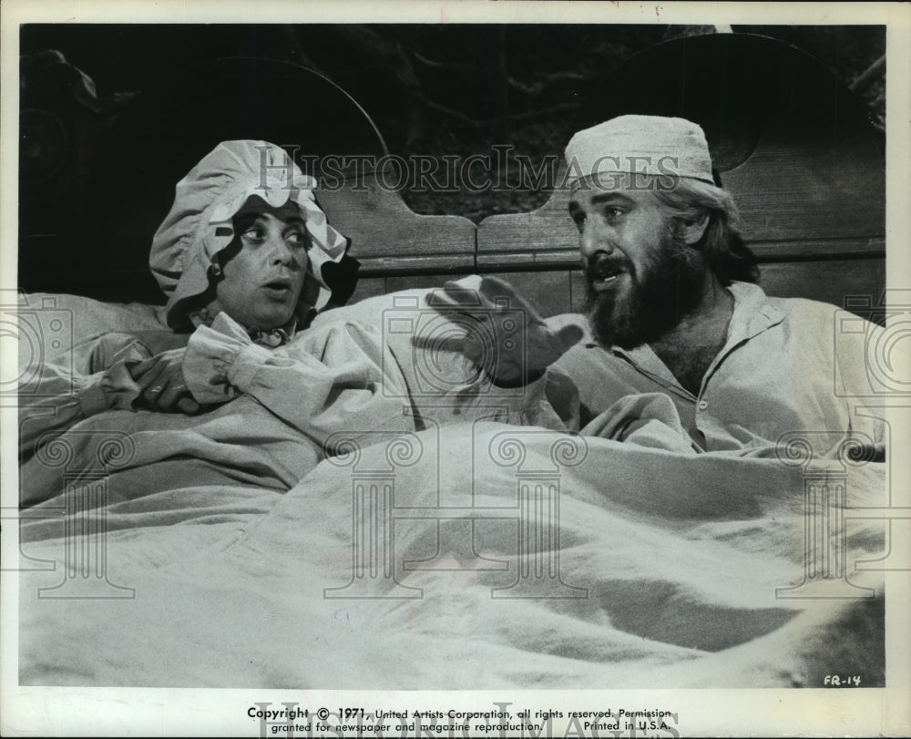 1971 Press Photo Norma Crane and Topol in "Fiddler on the Roof" - Historic Images