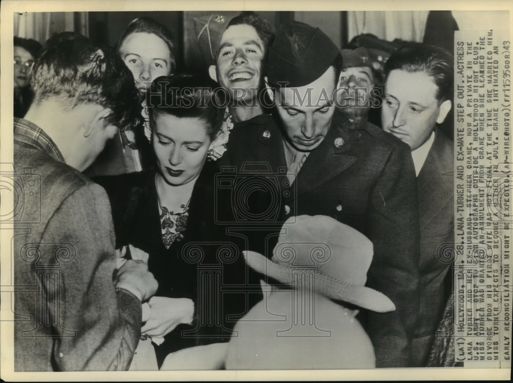 1943 Press Photo Lana Turner and Stephen Crane-Actress and Ex-Husband - Historic Images