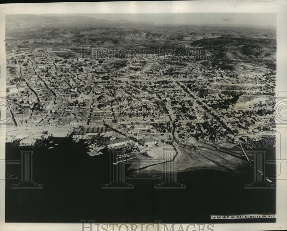 1932 Press Photo Aerial view of Santiago, Cuba-Devastated by Earthquakes - Historic Images