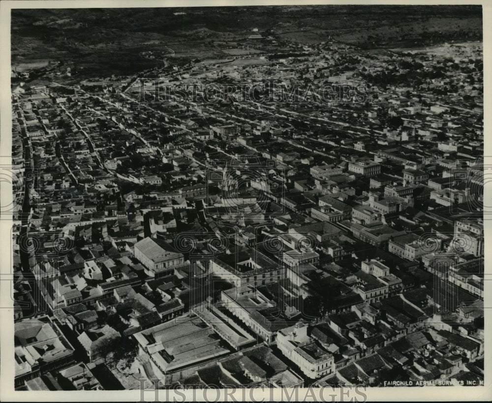 1932 Press Photo Aerial View of the City of Santiago in Cuba - mjx26948-Historic Images