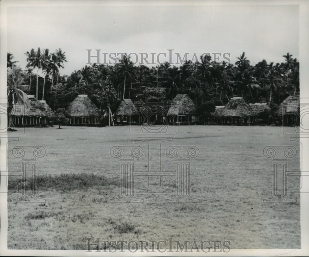 1952 Press Photo Native villages like Lepea on Western Samoa retain exotic image - Historic Images