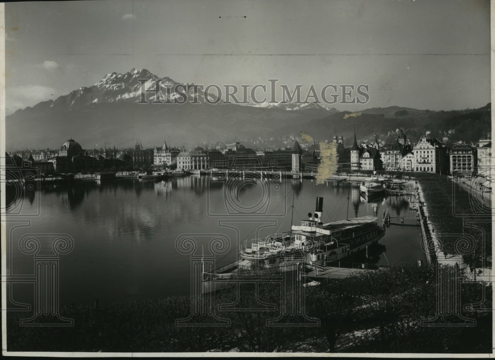 1938 Press Photo Lucerne, Switzerland Mount Pilatus - Historic Images