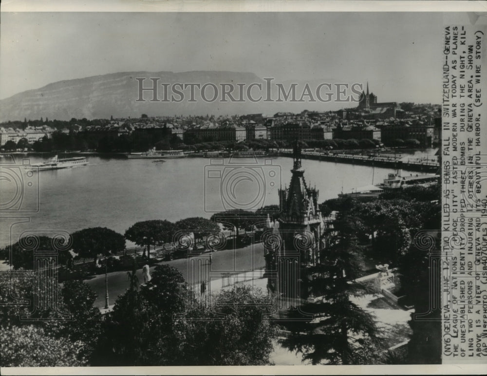 1940 Press Photo Geneva, Switzerland - Historic Images