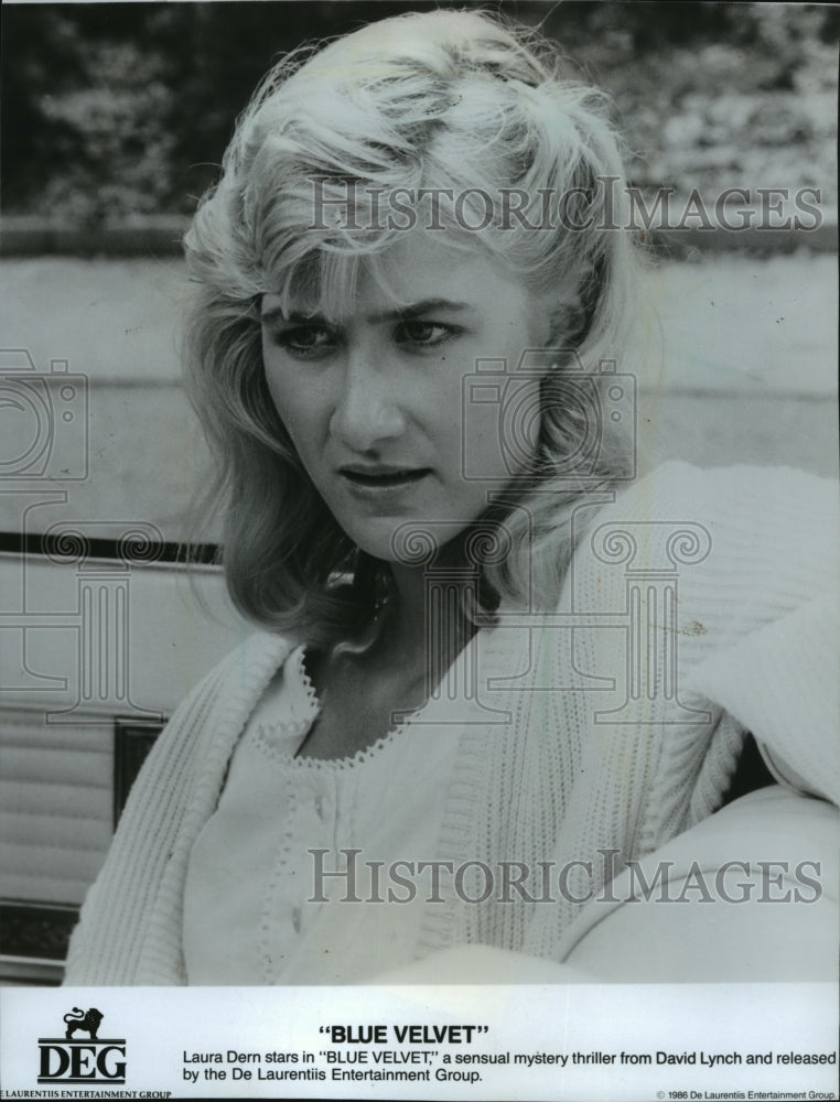 1986 Press Photo Actress Laura Dern in "Blue Velvet" - Historic Images