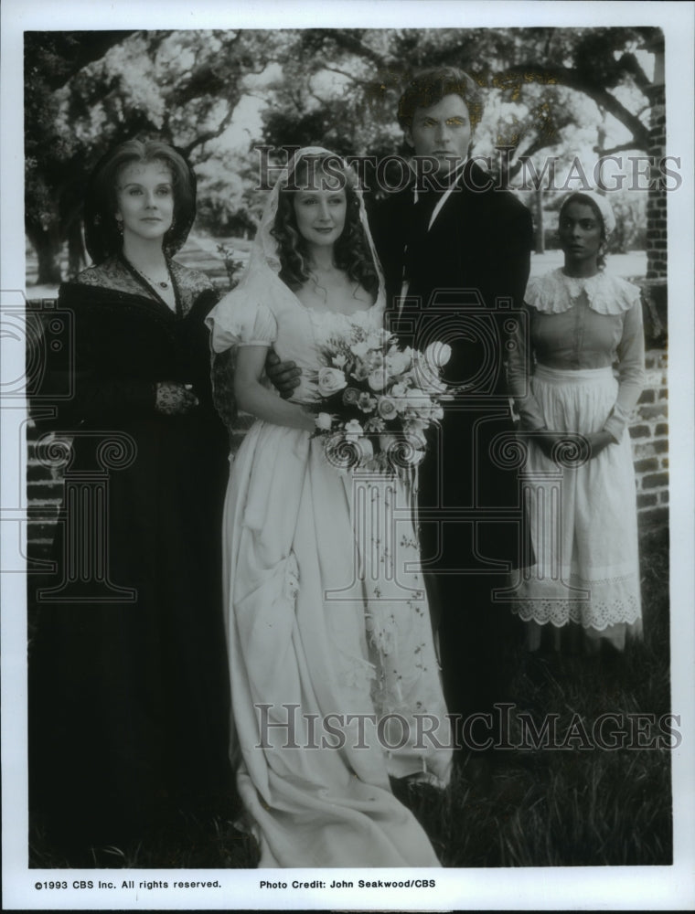 1993 Press Photo Alex Haley&#39;s Miniseries &quot;Queen&quot; Starring Ann-Margaret and Group - Historic Images