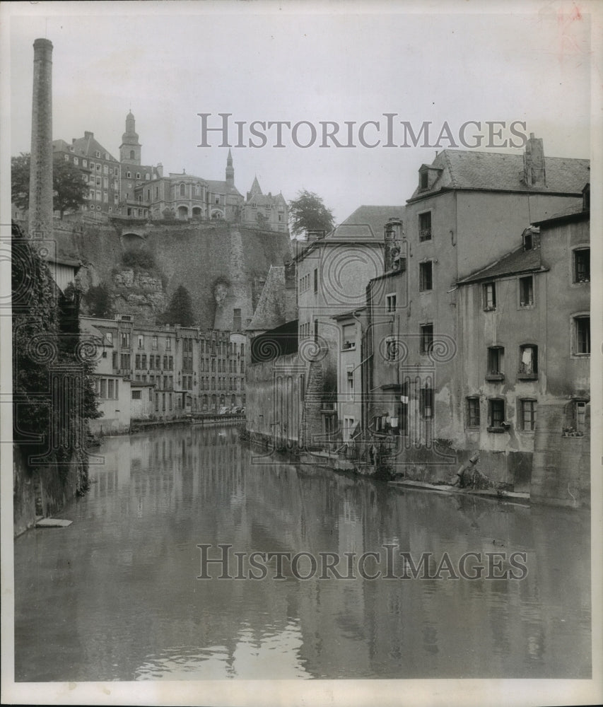 1956 Press Photo City of Gronn Next To The River Alzette - mjx27997-Historic Images