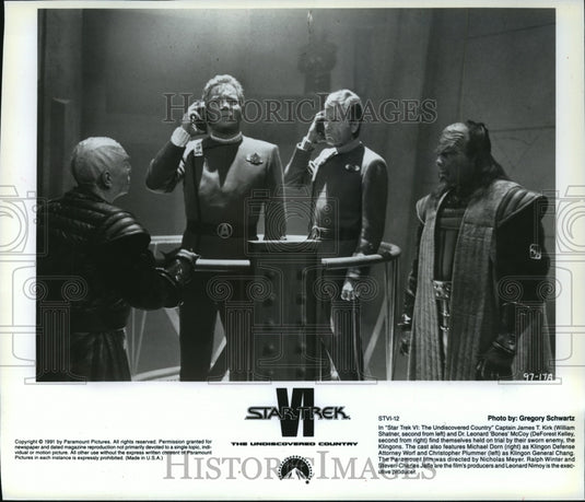 1992 Press Photo "Star Trek VI: The Undiscovered Country" Actors - Historic Images