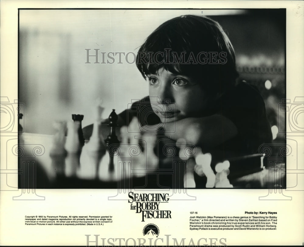 1993 Press Photo Max Pomeranc in "Searching for Bobby Fischer" - mjx28444-Historic Images