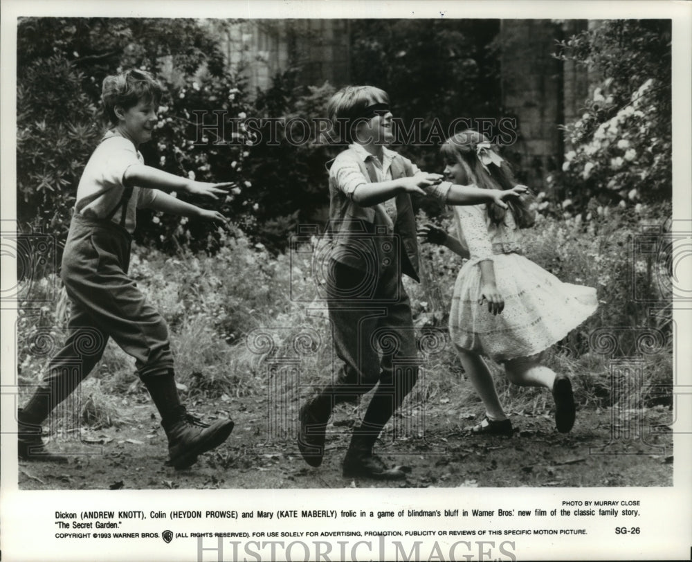 1993 Andrew Knott, Heydon Prowse and Kate Maberly in &quot;Secret Garden&quot;-Historic Images