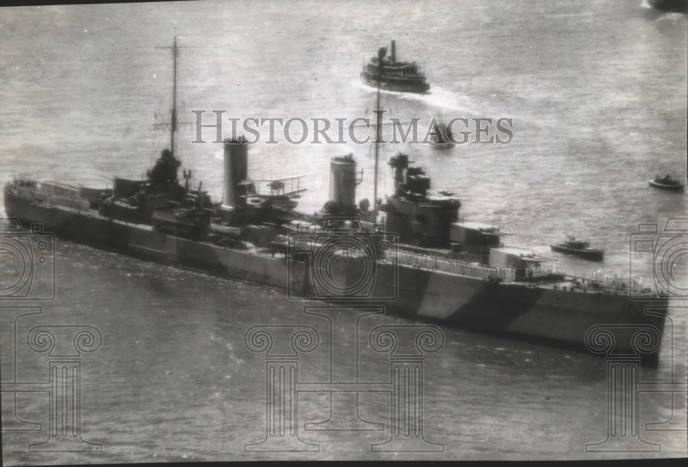 1941 Press Photo Australian Cruiser Sydney - mjx28853-Historic Images