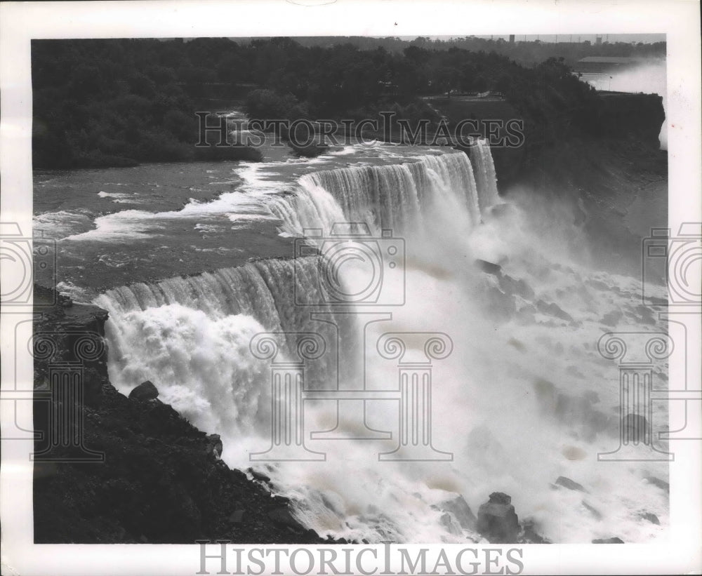 1962 Press Photo American Falls at Niagara Falls - Historic Images