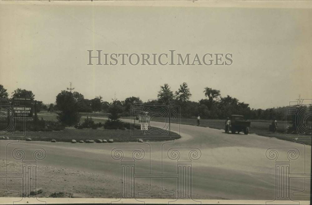 1930 Press Photo View of Estabrook Park - mjx29284-Historic Images