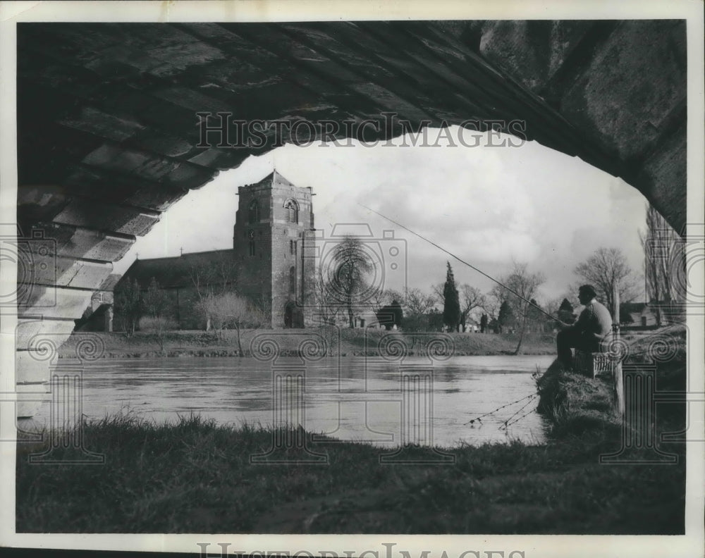 1962 Atcham, England View from Under a Bridge-Historic Images